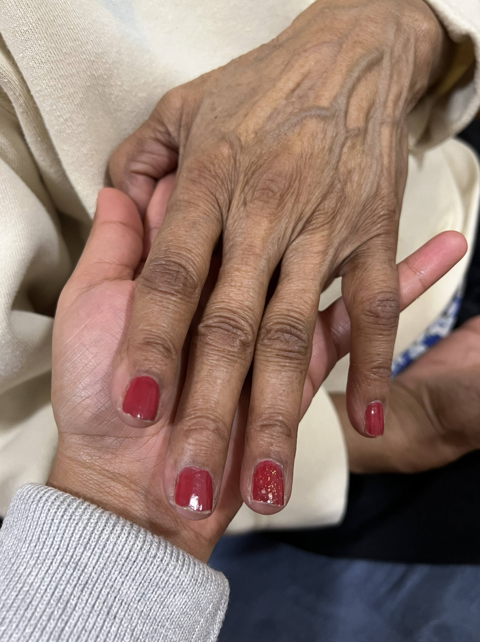 Amy Dementia Action Week 2022 Holding Hands